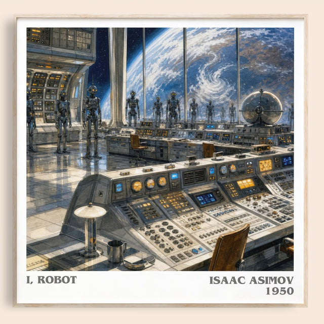I, Robot Literary Art Print by Isaac Asimov