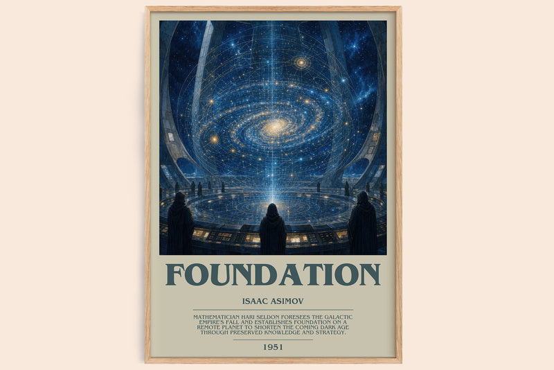 Foundation Bookish Wall Art by Isaac Asimov (Modern style)