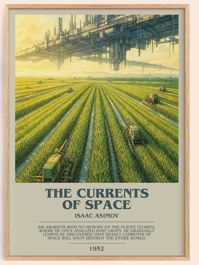 The Currents of Space Bookish Wall Art by Isaac Asimov