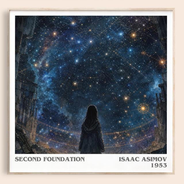 Second Foundation Literary Art Print by Isaac Asimov