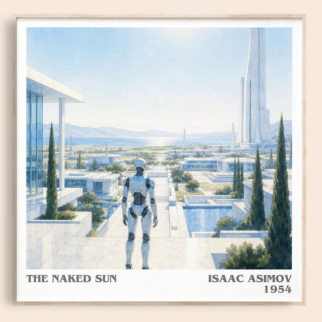 The Naked Sun Literary Art Print by Isaac Asimov