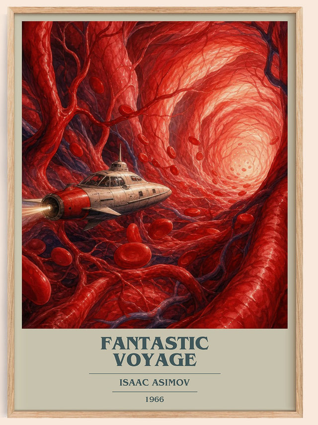 Fantastic Voyage Book Cover Poster by Isaac Asimov
