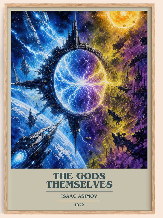The Gods Themselves Book Cover Poster by Isaac Asimov