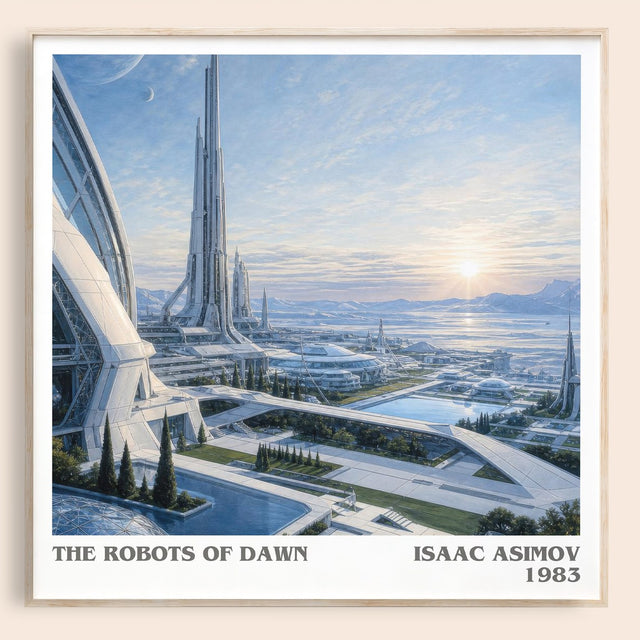 The Robots of Dawn Literary Art Print by Isaac Asimov