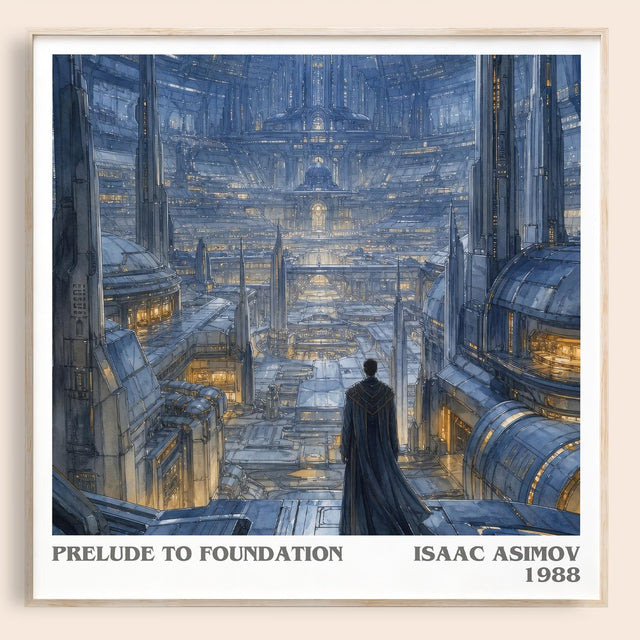 Prelude to Foundation Literary Art Print by Isaac Asimov