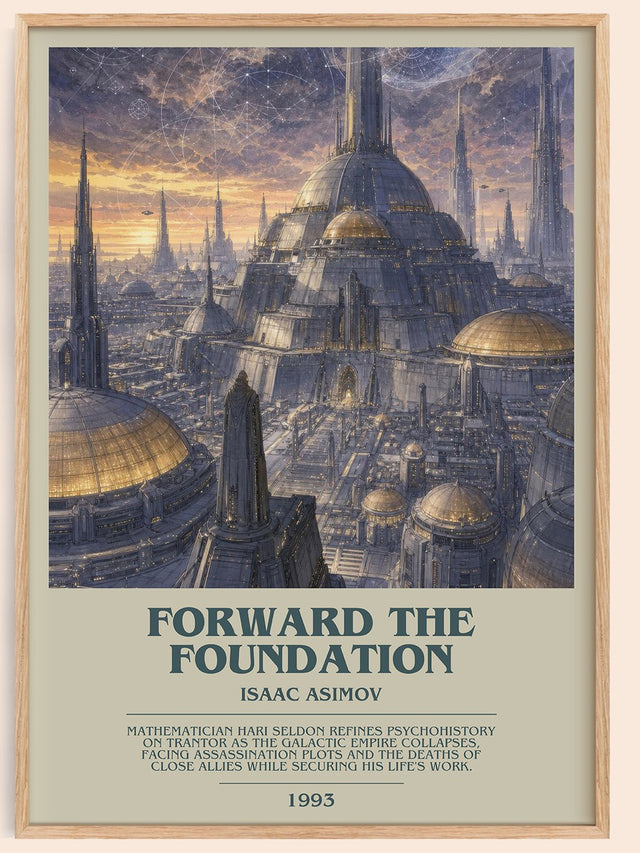 Forward the Foundation Bookish Wall Art by Isaac Asimov