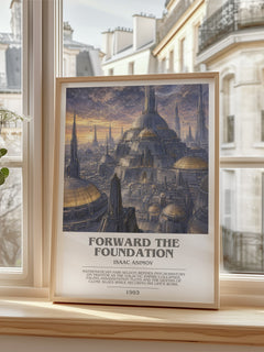 Forward the Foundation Bookish Wall Art by Isaac Asimov – image 2