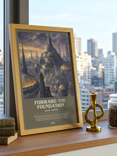 Forward the Foundation Bookish Wall Art by Isaac Asimov – image 3