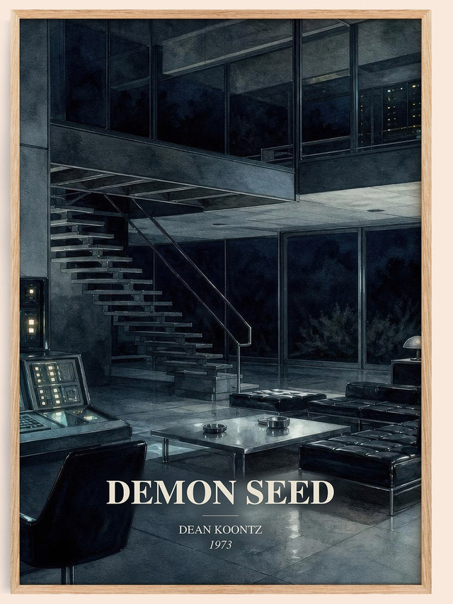 Demon Seed Book Watercolour Illustration by Dean Koontz