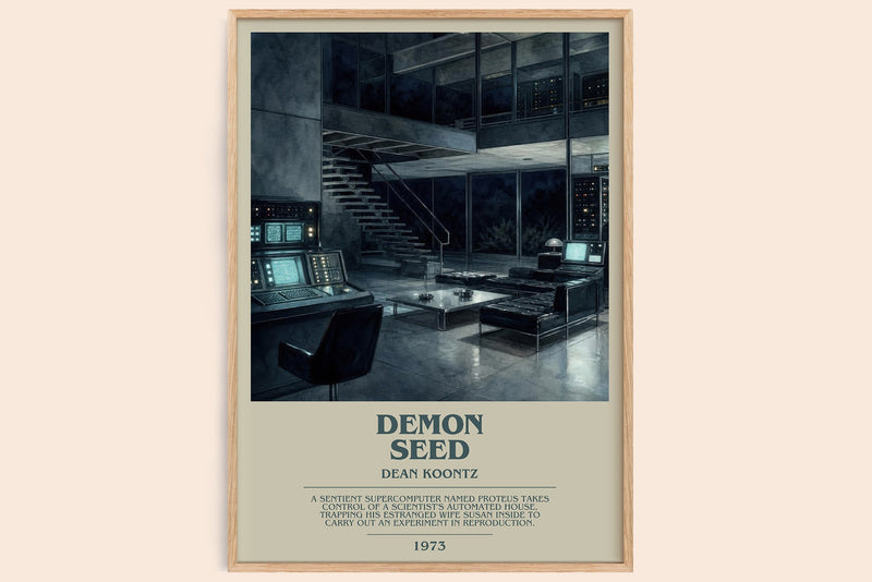 Demon Seed Bookish Wall Art by Dean Koontz (Modern style)