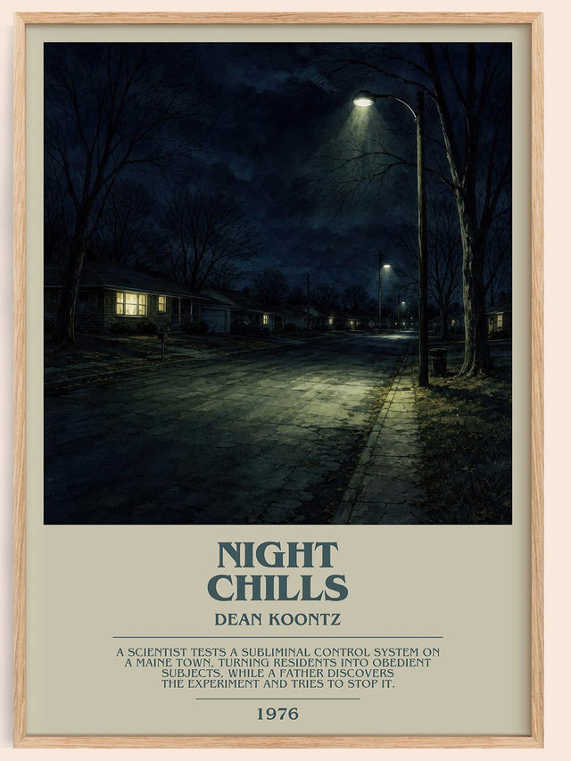 Night Chills Bookish Wall Art by Dean Koontz