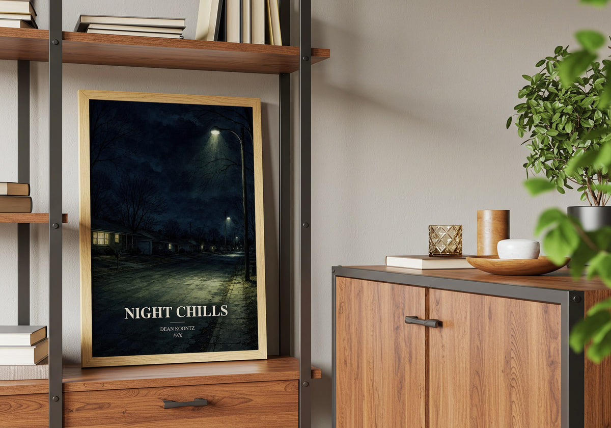 Night Chills book watercolour illustration paper finish options – matte satin gloss