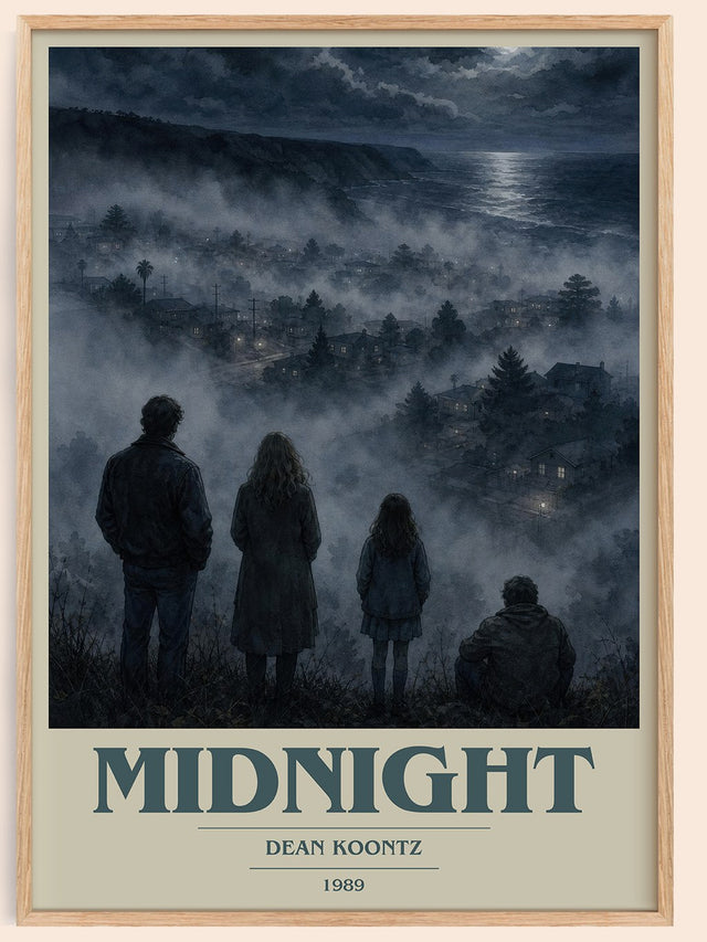 Midnight Book Cover Poster by Dean Koontz