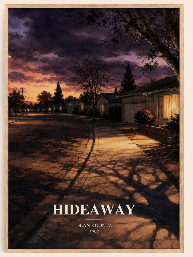 Hideaway Book Watercolour Illustration by Dean Koontz