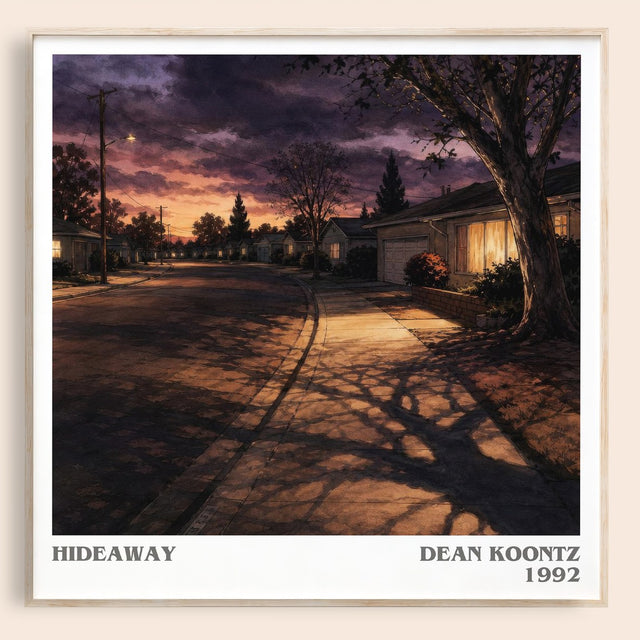 Hideaway Literary Art Print by Dean Koontz