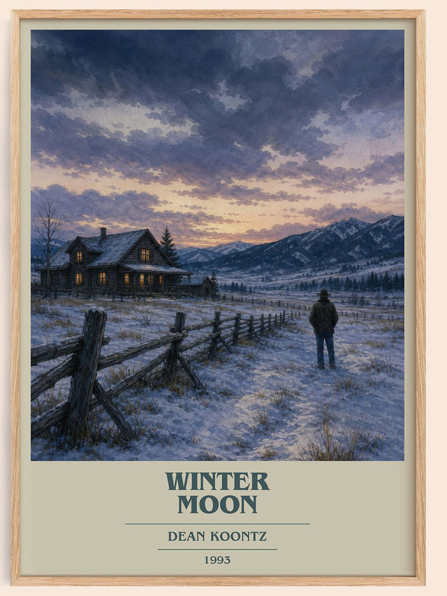 Winter Moon Book Cover Poster by Dean Koontz