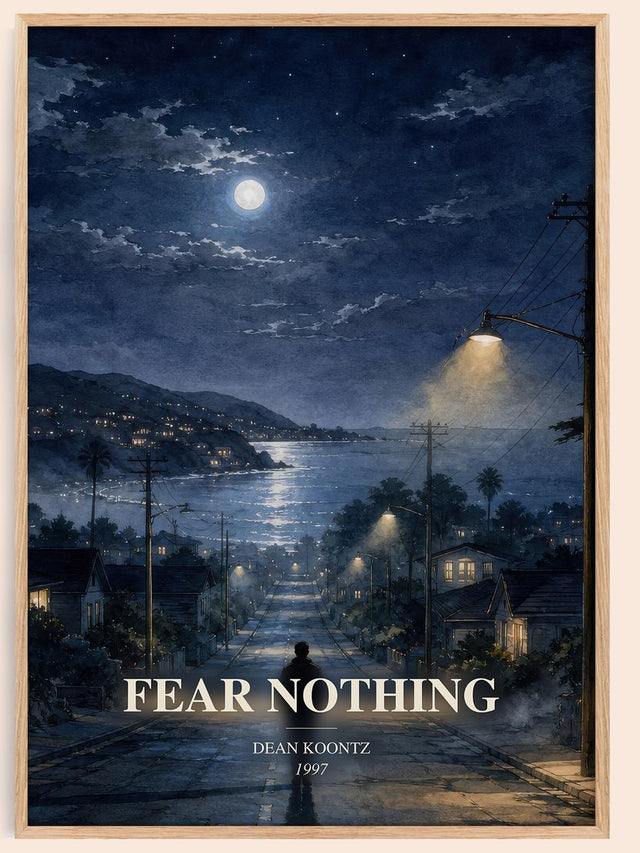 Fear Nothing Book Watercolour Illustration by Dean Koontz