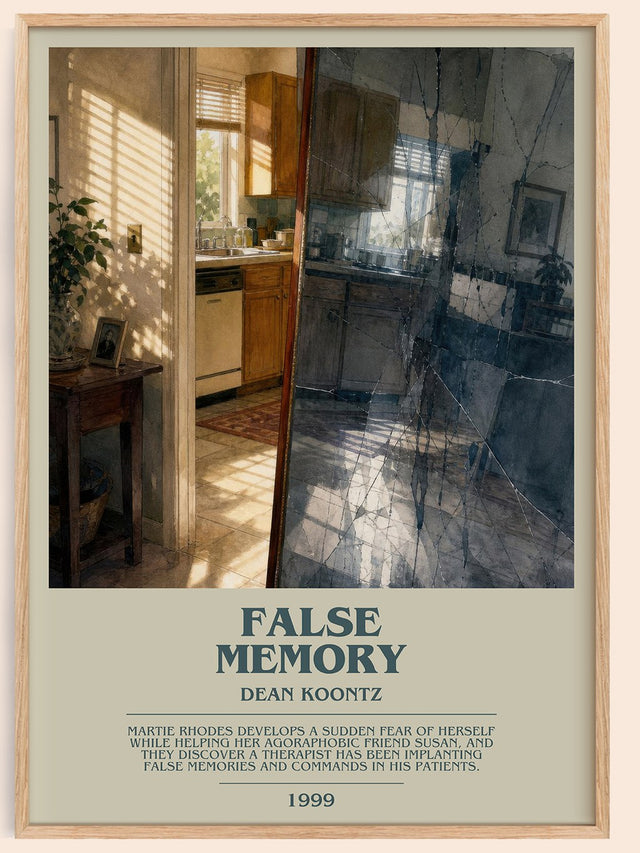 False Memory Bookish Wall Art by Dean Koontz