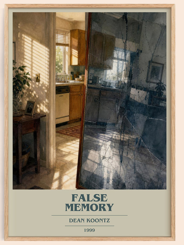 False Memory Book Cover Poster by Dean Koontz