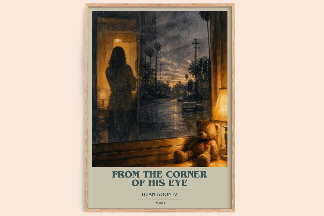 From the Corner of His Eye book cover book poster by Dean Koontz – framed literary art print