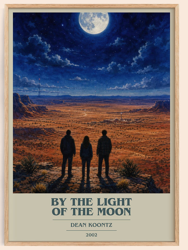 By the Light of the Moon Book Cover Poster by Dean Koontz