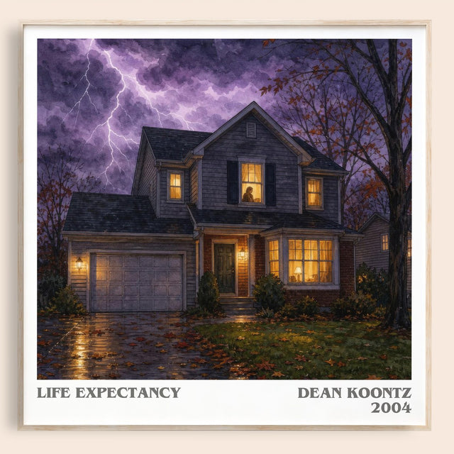 Life Expectancy Literary Art Print by Dean Koontz
