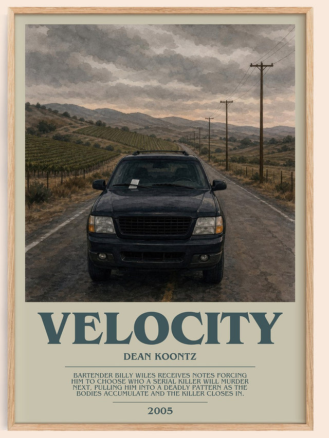 Velocity Bookish Wall Art by Dean Koontz