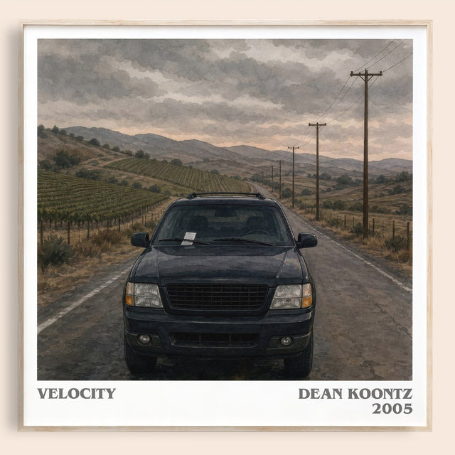 Velocity Literary Art Print by Dean Koontz