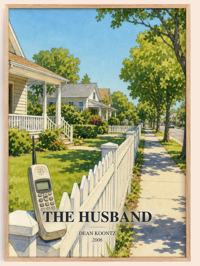 The Husband Book Watercolour Illustration by Dean Koontz