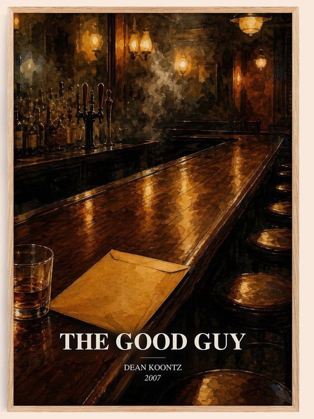 The Good Guy Book Watercolour Illustration by Dean Koontz