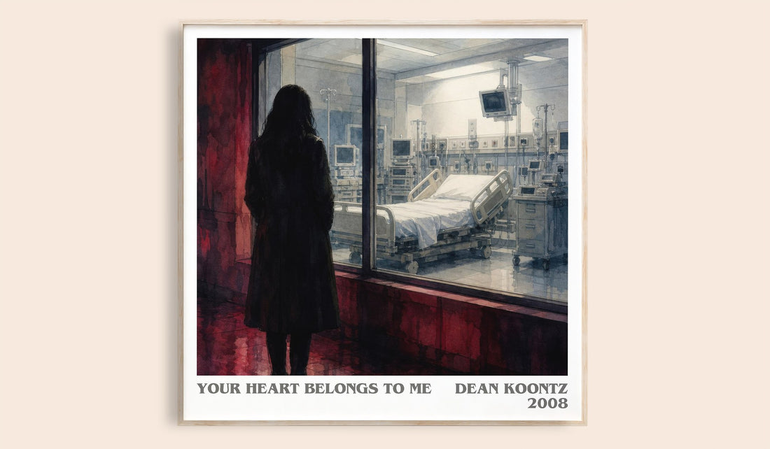 Your Heart Belongs to Me literary book poster by Dean Koontz – framed literary art print