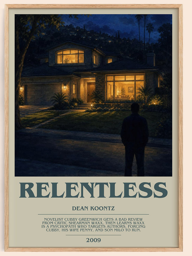 Relentless Bookish Wall Art by Dean Koontz