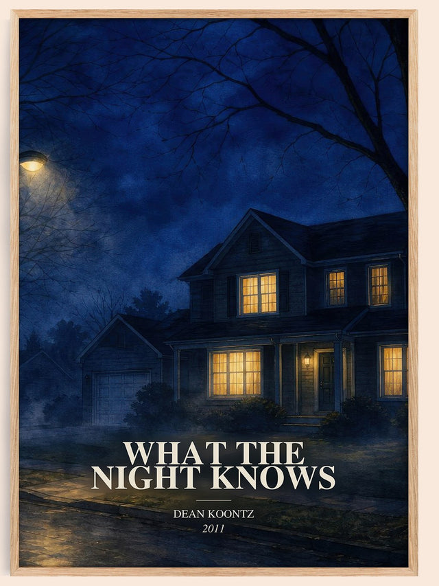 What the Night Knows Book Watercolour Illustration by Dean Koontz