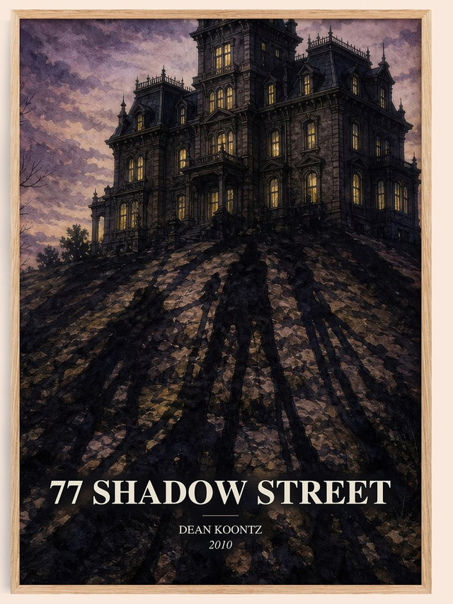77 Shadow Street Book Watercolour Illustration by Dean Koontz