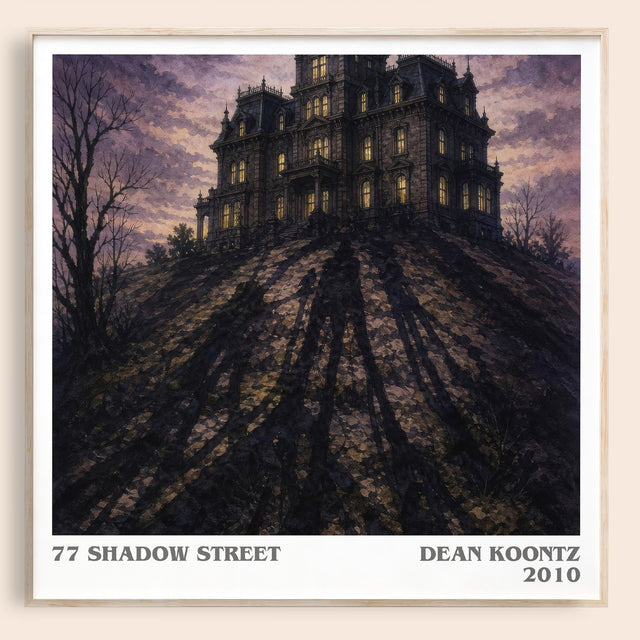 77 Shadow Street Literary Art Print by Dean Koontz