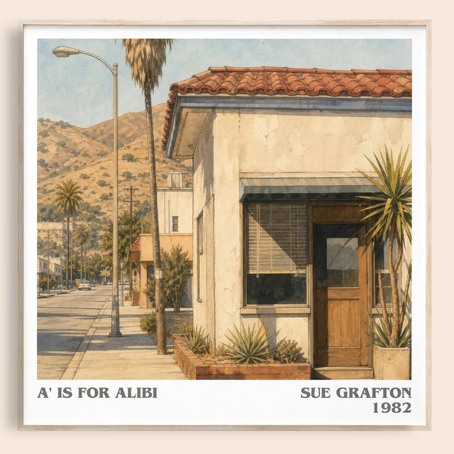 A' Is for Alibi Literary Art Print by Sue Grafton