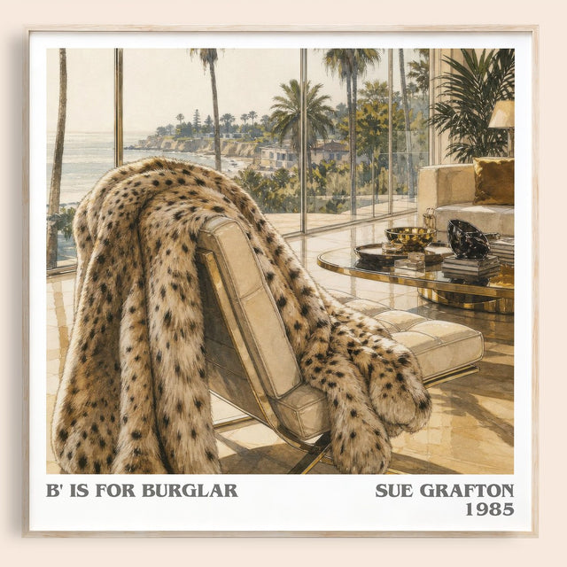B' Is for Burglar Literary Art Print by Sue Grafton