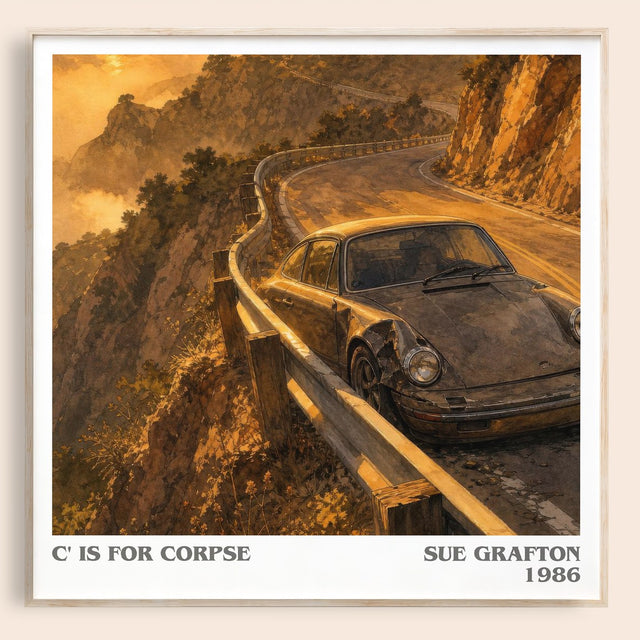 C' Is for Corpse Literary Art Print by Sue Grafton