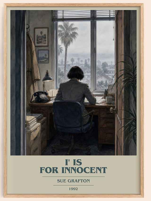 I' Is for Innocent Book Cover Poster by Sue Grafton