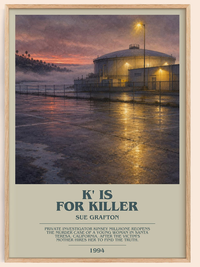 K' Is for Killer Bookish Wall Art by Sue Grafton