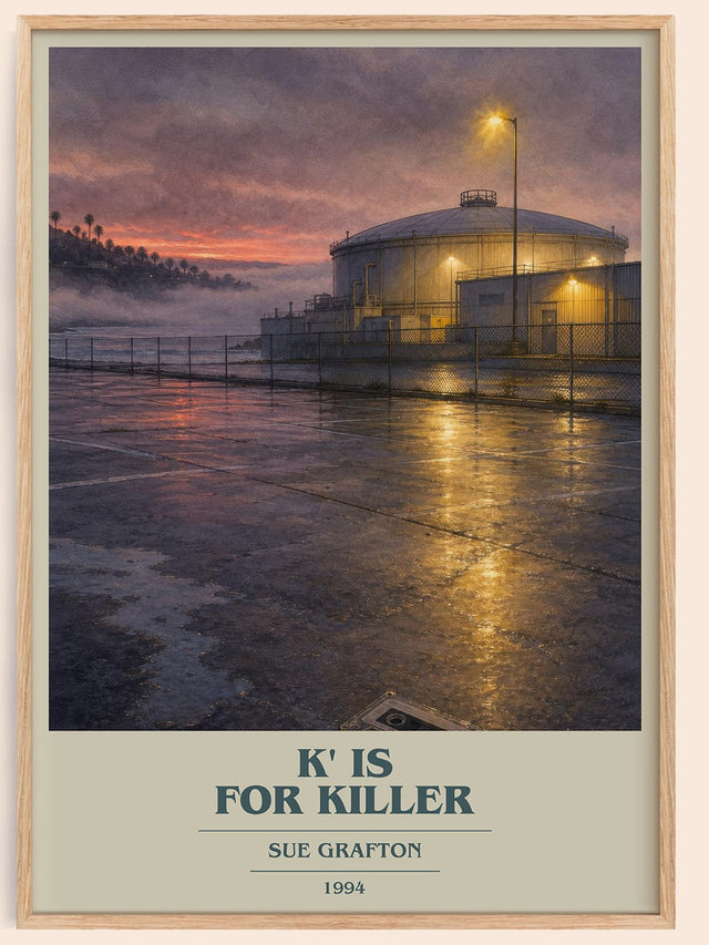 K' Is for Killer Book Cover Poster by Sue Grafton