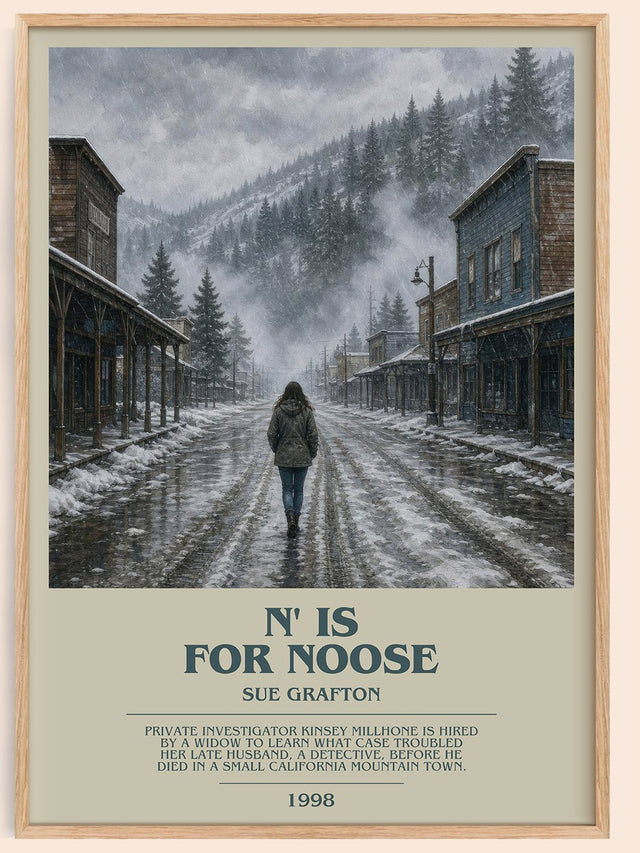 N' Is for Noose Bookish Wall Art by Sue Grafton