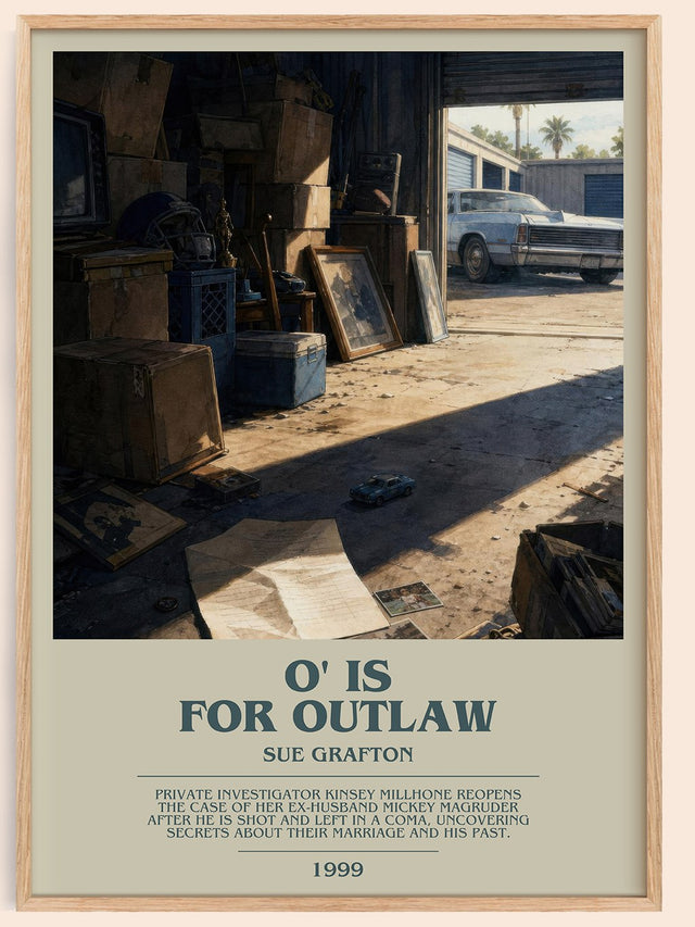 O' Is for Outlaw Bookish Wall Art by Sue Grafton