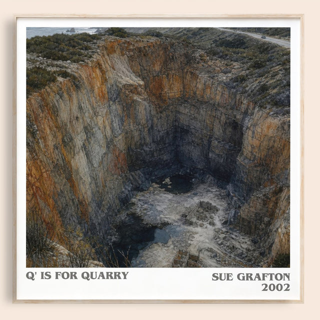 Q' Is for Quarry Literary Art Print by Sue Grafton