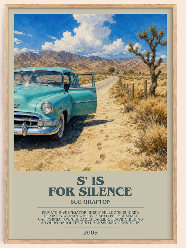 S' Is for Silence Bookish Wall Art by Sue Grafton