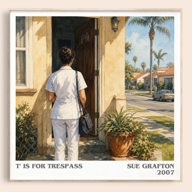 T' Is for Trespass Literary Art Print by Sue Grafton