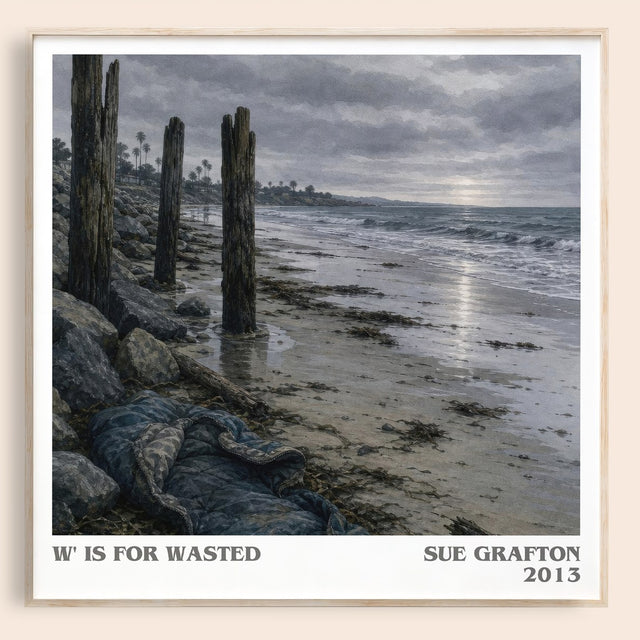 W' Is for Wasted Literary Art Print by Sue Grafton