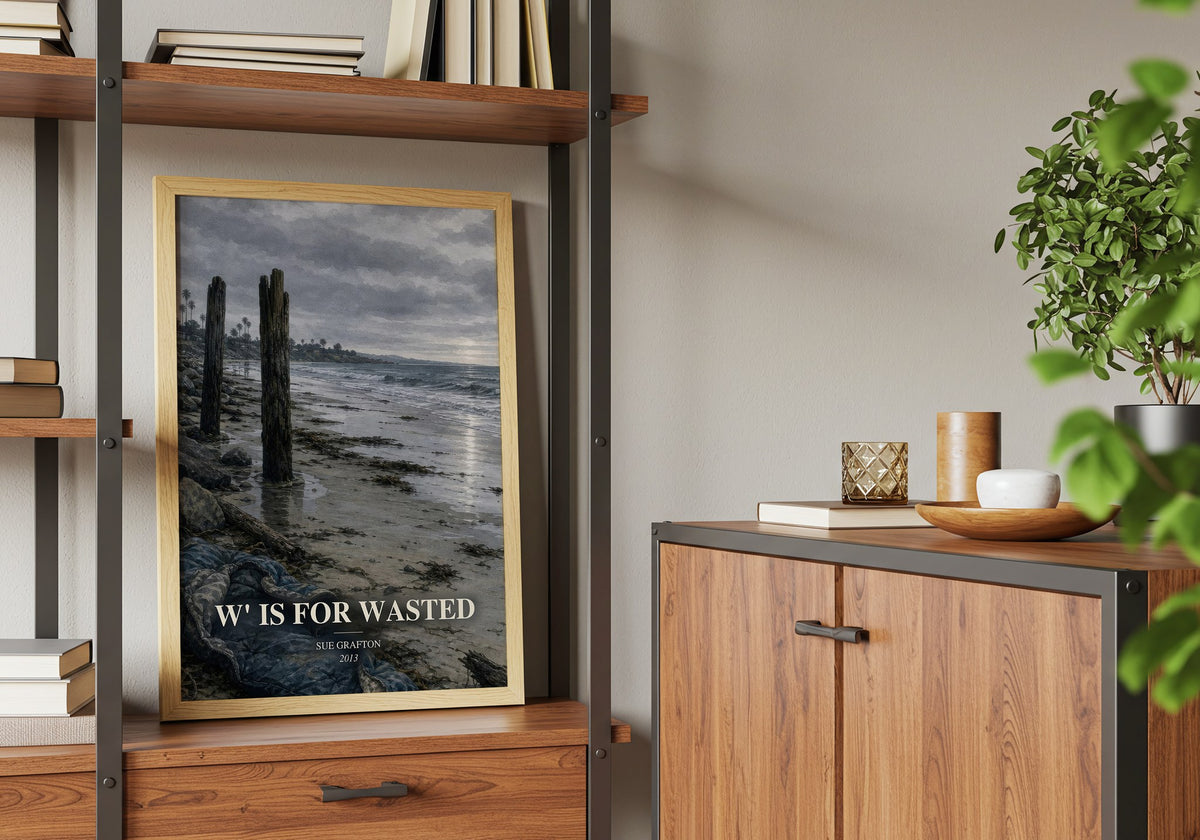 W' Is for Wasted book watercolour illustration paper finish options – matte satin gloss