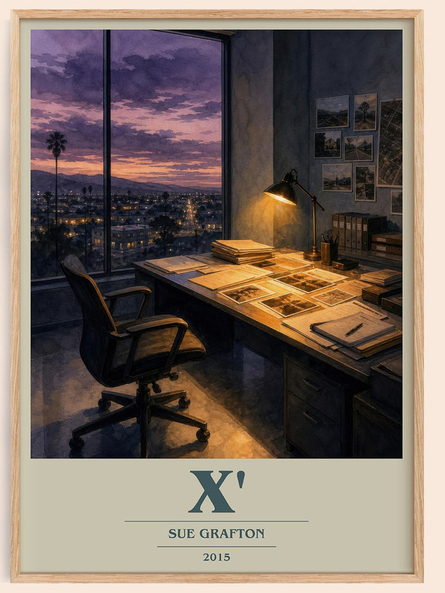 X' Book Cover Poster by Sue Grafton