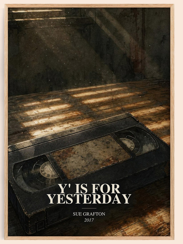 Y' Is for Yesterday Book Watercolour Illustration by Sue Grafton